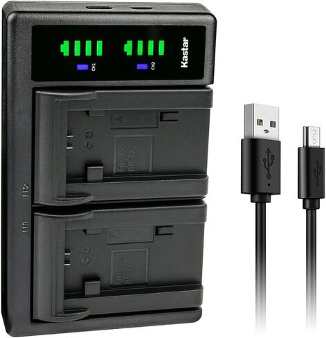 Kastar 1-Pack Battery and LTD2 USB Charger Replacement for Canon VIXIA HF R50 HFR50, VIXIA HF R52 HFR52, VIXIA HF R60 HFR60, VIXIA HF R62 HFR62, VIXIA HF R70 HFR70, VIXIA HF R72 HFR72 in Kuwait
