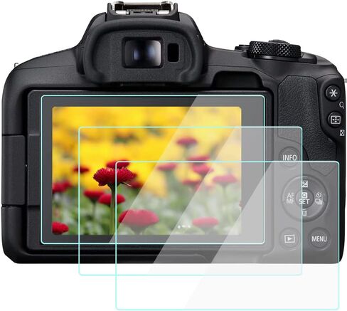 WH1916 R50 Screen Protector Compatible for Canon EOS R8 / R50 Vlogging Camera, 9H Tempered Glass Anti-Scrach Anti-Bubble Anti-Dust (3 Pack) in Saudi Arabia