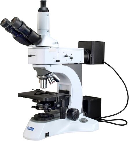 OMAX 50X-1500X Advanced Infinity Trinocular Metallurgical Microscope with 100X Dry Objective and Kohler Transmitted and EPI Reflected Illumination in Saudi Arabia