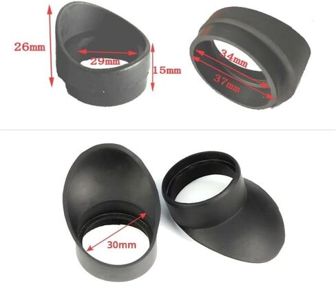 ZTBH Microscope Accessories Kit 2 PCS Elasticity Rubber Eyepiece Eye Cups, for Microscope Microscope Slides (Color : OT004-2A) in Saudi Arabia