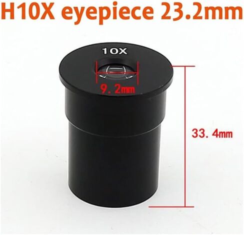 ZTBH Microscope Accessories Kit H10X Biological Microscope Optical Eyepiece Lens, with Size 23.2mm Microscope Slides (Color : Quantity 1pcs) in Saudi Arabia