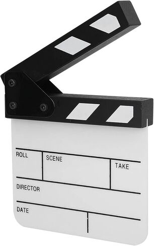 Film Directors Clapboard Filming Slate Movie Clapboard Decoration Larger Scene Clapper Board TV Movie Action Board Film Cut Prop with Pen in Saudi Arabia