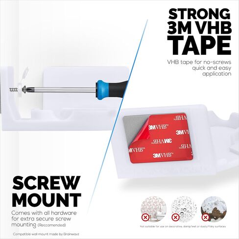 Corner Wall Mount for Blurams A31 2K Security Camera, Adhesive Security Camera Holder Bracket, Reduce Blind Spots & Clutter, Adhesive & Screw-in Mounting - Easy to Install (White) in Saudi Arabia