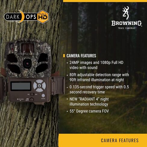 Browning Trail Cameras - Dark Ops Full HD Extreme - BTC-6FHDX - Game Camera, Wildlife Motion-Activated Camera in Saudi Arabia