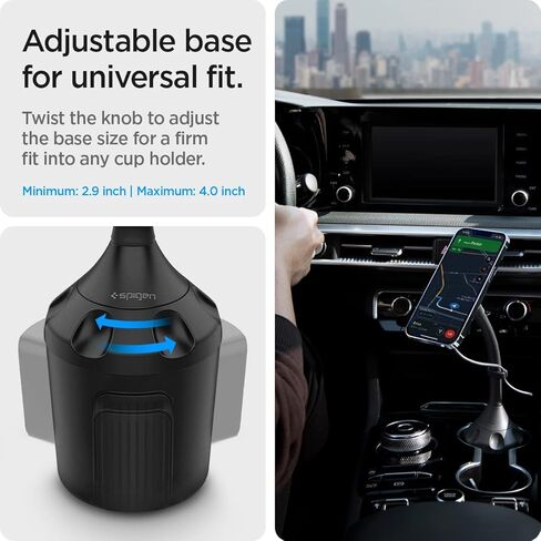 Spigen OneTap مصممة لحزمة حامل أكواب MagSafe للسيارة مع محول حلقة OneTap للتوافق الآمن مع Mag in Kuwait