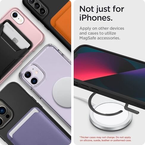 Spigen OneTap مصممة لحزمة حامل أكواب MagSafe للسيارة مع محول حلقة OneTap للتوافق الآمن مع Mag in Kuwait