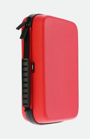Navitech Red Heavy Duty Rugged Hard Case/Cover with Shoulder Strap Compatible with The Alfawise Mini PC Z83V in Kuwait