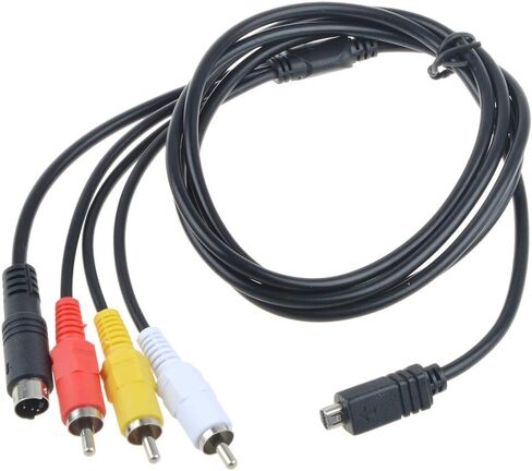 PKPOWER 5ft AV A/V TV Video Cable Cord Lead for Sony Camcorder Handycam DCR-SR36 DCR-SX33/e in Saudi Arabia