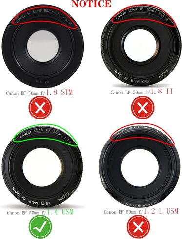 50mm Lens Hood (ES-71Ⅱ) for Canon EF 50mm f/1.4 (Not for 1.8) USM Lens,HUIPUXIANG 58mm Lens Hood in Saudi Arabia