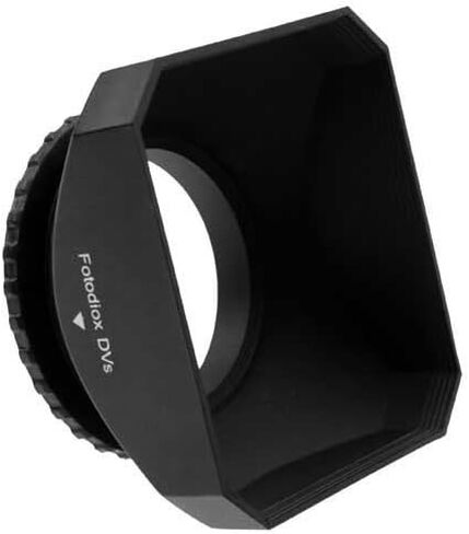 Fotodiox Silver 37mm Square Lens Hood for Video Cameras in Saudi Arabia