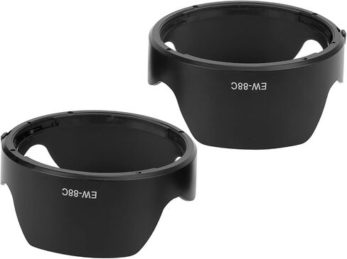 EW 88C 2PCS Lens Hood Sunshade Cover for EF 17 40mm 17 35mm 20 35mm Camera Lens Shield Plastic Lens Prevent Wind, Sand, Rain Camera Accessory in Saudi Arabia