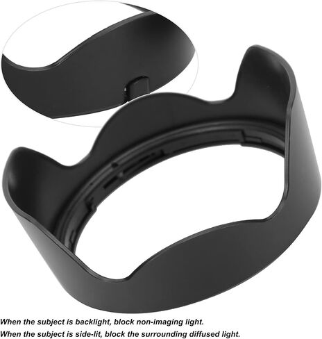 EW 88C 2PCS Lens Hood Sunshade Cover for EF 17 40mm 17 35mm 20 35mm Camera Lens Shield Plastic Lens Prevent Wind, Sand, Rain Camera Accessory in Saudi Arabia