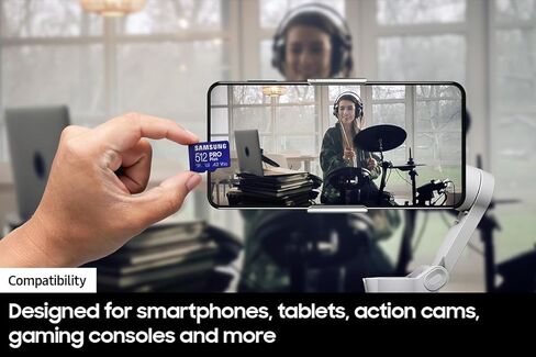 SAMSUNG PRO Plus microSD Memory Card + Adapter, 256GB MicroSDXC, Up to 180 MB/s, Full HD & 4K UHD, UHS-I, C10, U3, V30, A2 for Android Phones, Tablets, GoPRO, DJI Drone, MB-MD256SA/AM, 2023 in Saudi Arabia