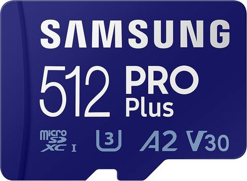 SAMSUNG PRO Plus microSD Memory Card + Adapter, 256GB MicroSDXC, Up to 180 MB/s, Full HD & 4K UHD, UHS-I, C10, U3, V30, A2 for Android Phones, Tablets, GoPRO, DJI Drone, MB-MD256SA/AM, 2023 in Saudi Arabia