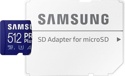 SAMSUNG PRO Plus microSD Memory Card + Adapter, 256GB MicroSDXC, Up to 180 MB/s, Full HD & 4K UHD, UHS-I, C10, U3, V30, A2 for Android Phones, Tablets, GoPRO, DJI Drone, MB-MD256SA/AM, 2023 in Saudi Arabia