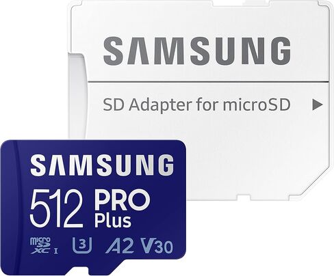 SAMSUNG PRO Plus microSD Memory Card + Adapter, 256GB MicroSDXC, Up to 180 MB/s, Full HD & 4K UHD, UHS-I, C10, U3, V30, A2 for Android Phones, Tablets, GoPRO, DJI Drone, MB-MD256SA/AM, 2023 in Saudi Arabia