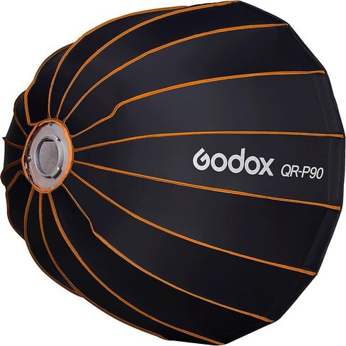 Godox QR-P70 27.6Inch Portable Fast Installation Deep Parabolic Softbox | with Front & Inner Diffuser for Godox SL-60W VL150 VL300 UL150 SL150WII SL200WII SZ150R SZ200BI (with Fabric Grid) in Saudi Arabia