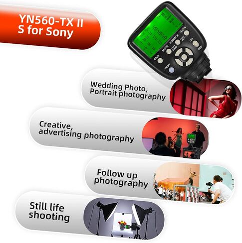 Yongnuo New YN560-TX II S Wireless Flash Trigger for Sony Cameras, Controller Trasmitter for Yongnuo YN-560III YN560 IV Flash Speedlite in Kuwait