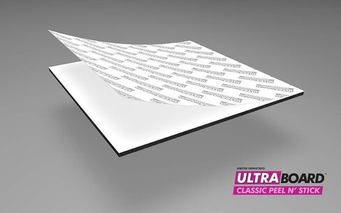 UltraBoard™ Classic Peel N' Stick - 1/2" Thick Self-Stick Adhesive Polystyrene Foam Core Mount Board or Mat Backer for Photo Mounting (10 Pack) (Black, 8" x 10") in Saudi Arabia