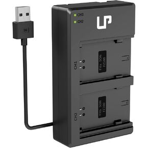 NP-FZ100 Battery Charger, LP Dual Charger for NP FZ100 with Built-in USB Cable, Compatible with Sony A9 A9R A9S A9II A7III A7RIII A7RIV A6600 Cameras, Battery Changer for Sony np-fz100 in Kuwait