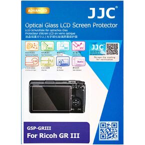 JJC Ultra-thin Optical Glass LCD Screen Protector for Ricoh GRIII, Ricoh GR III MK III LCD Protector, Light Transmittance: 95% 9H Hardness, Water Oil & Fingerprints Resistant in Kuwait
