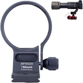 iShoot Tripod Mount Ring Lens Collar IS-XF5520 Compatible with Fuji XF 70-300 f/4-5.6 R LM OIS WR & Fujifilm XF 55-200mm f/3.5-4.8 R LM OIS, Lens Support w/Arca-Swiss Fit Quick Release Plate Dovetail in Kuwait