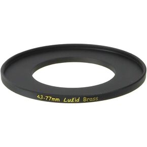 LUŽID Brass 43mm to 77mm Step Up Ring Filter Adapter Luzid (4377) in Kuwait