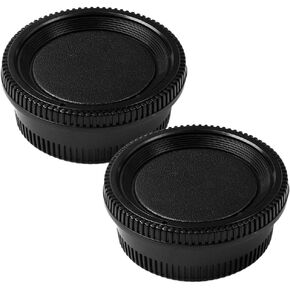 Camera Body Cap and Lens Rear Cap Cover Replacement Set for All Nikon DSLR Cameras D850 D810 D750 D7200 D610 D7100 D5300 D7000 D800 D5 D7500,2 Sets in Saudi Arabia