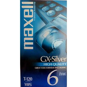Maxell Videocassette Gx-silver 6 Hour T-120 VHS Tape - 4 Pack in Kuwait