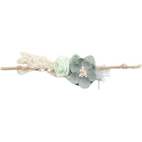 Zeroest Baby Photography Props Headband Newborn Girl Hair Accessories Photo Shoot Outfits Infant Flower Headdress in Saudi Arabia