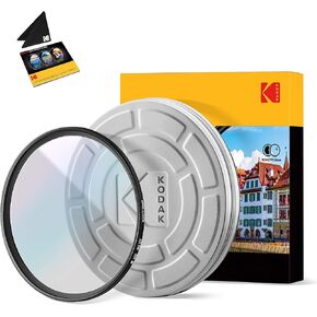 KODAK 37mm UV Filter | German Schott Glass Premium Ultraviolet Filter, Slim 18-Layer Polished Coating | Absorbs Atmospheric Haze Protects Lens & Improves Sharpness & Contrast, 99% Light Transmittance in Kuwait