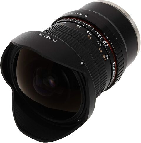 عدسة عين السمكة عريضة جدا 12M-C 12MM F2.8 لكاميرات Canon Eos Ef Dslr - متوافقة مع الإطار الكامل in Saudi Arabia