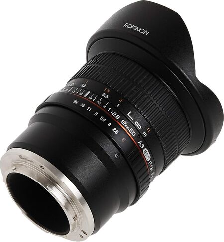 عدسة عين السمكة عريضة جدا 12M-C 12MM F2.8 لكاميرات Canon Eos Ef Dslr - متوافقة مع الإطار الكامل in Saudi Arabia