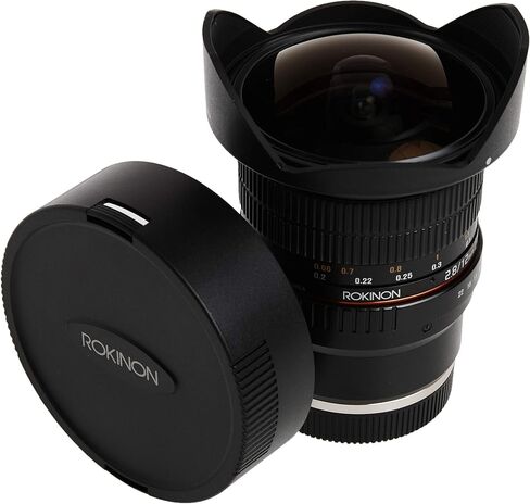 عدسة عين السمكة عريضة جدا 12M-C 12MM F2.8 لكاميرات Canon Eos Ef Dslr - متوافقة مع الإطار الكامل in Saudi Arabia