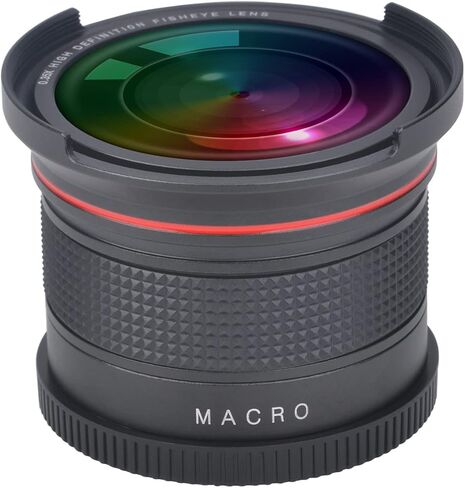 PowerTrust 52mm 0.35x Fisheye Wide Angle Lens for Nikon D5100 D5200 D5300 D5500 D3000 D3100 D3200 D3300 D3400 D3500 D7000 D7100 DSLR Cameras in Saudi Arabia