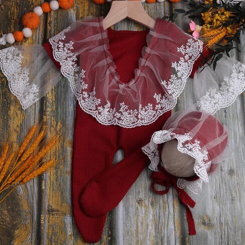 Christmas Newborn Baby Photo Shoot Props Outfits Crochet Clothes Santa Claus Red Hat Pants Photography Props in Saudi Arabia