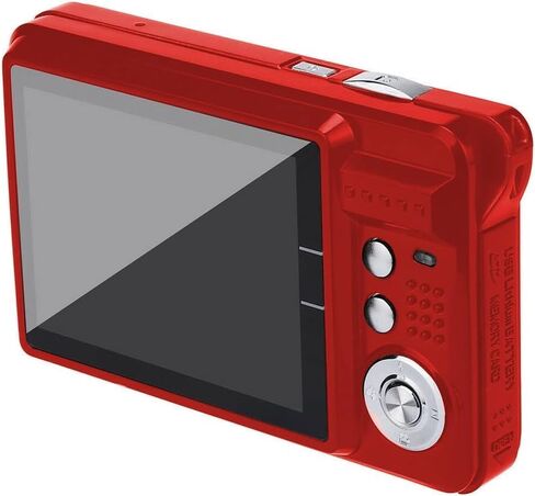 18MP Megapixel Digital Camera Kit with 2.7" LCD Screen, Rechargeable Battery, 32GB SD Card, Card Holder, Card Reader, HD Photo & Video for Indoor, Outdoor Photography for Adults, Kids (Black) in Kuwait