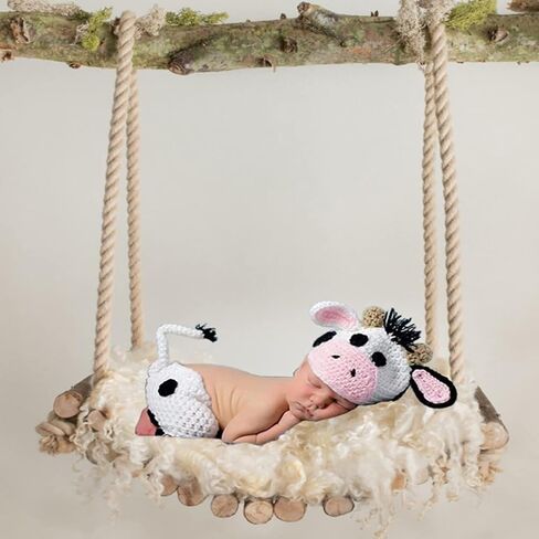 Newborn Baby Photo Shoot Props Girl Boys Knit Hat Stripe Hat Pants Overalls | Newborn Boy Girl, Photo Shoot Outfits, Infant Knit Clothes,Baby Boy Photoshoot Props Boys,Newborn Picture Outfit,Photo Outfit in Kuwait