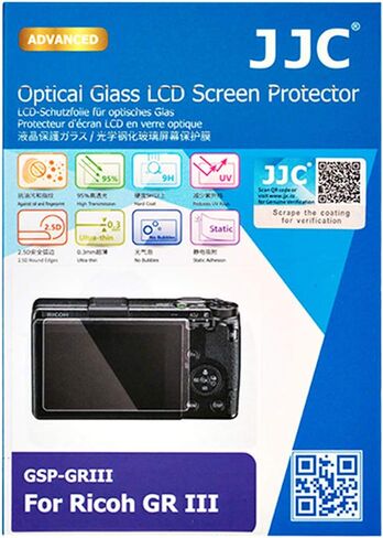 واقي شاشة LCD زجاجي بصري رفيع للغاية من جي جي سي لريكو GRIII، واقي الشاشة ريكو GR III MK III LCD ، نقل الضوء: صلابة 95% 9H ، زيت المياه وبصمات الأصابع in Saudi Arabia