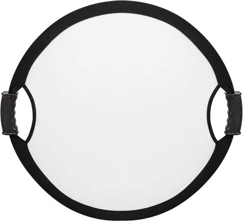 Circular Collapsible Reflector with Handles (22", Wave Gold/White) in Kuwait