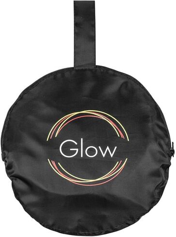Circular Collapsible Reflector with Handles (22", Wave Gold/White) in Kuwait