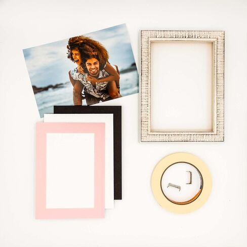 5x7 Mat for 8x10 Frame - Precut Mat Board Acid-Free Soft Pink 5x7 Photo Matte Made to Fit a 8x10 Picture Frame, Premium Matboard for Family Photos, Show Kits, Art, Picture Framing, Pack of 1 Mat in Kuwait