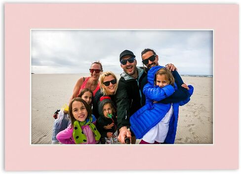 5x7 Mat for 8x10 Frame - Precut Mat Board Acid-Free Soft Pink 5x7 Photo Matte Made to Fit a 8x10 Picture Frame, Premium Matboard for Family Photos, Show Kits, Art, Picture Framing, Pack of 1 Mat in Kuwait