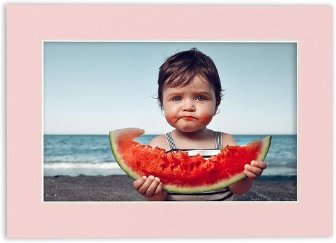 5x7 Mat for 8x10 Frame - Precut Mat Board Acid-Free Soft Pink 5x7 Photo Matte Made to Fit a 8x10 Picture Frame, Premium Matboard for Family Photos, Show Kits, Art, Picture Framing, Pack of 1 Mat in Kuwait