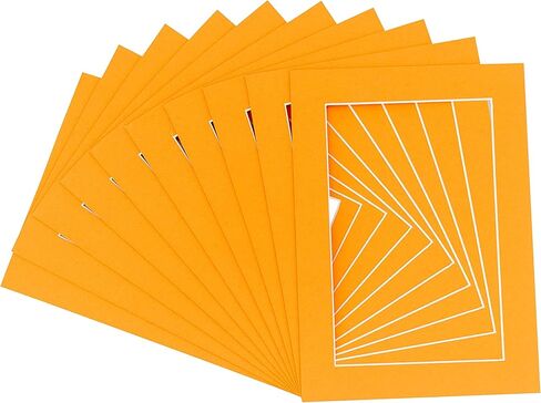 11x15 Mat Bevel Cut for 8.5x11 Photos - Acid Free Orange Precut Matboard - for Pictures, Photos, Framing - 4-ply Thickness in Kuwait