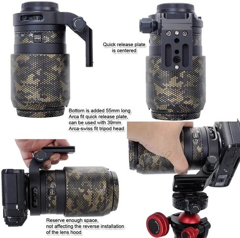 iShoot Tripod Mount Ring Lens Collar IS-XF5520 Compatible with Fuji XF 70-300 f/4-5.6 R LM OIS WR & Fujifilm XF 55-200mm f/3.5-4.8 R LM OIS, Lens Support w/Arca-Swiss Fit Quick Release Plate Dovetail in Saudi Arabia