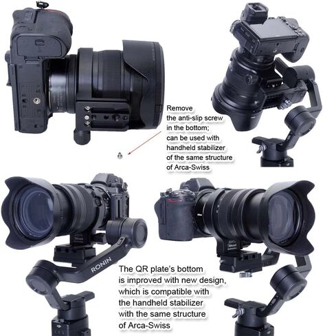 iShoot CNC Metal Tripod Mount Ring Lens Collar Compatible with Nikon Nikkor Z 24-70mm f/2.8 S, Lens Support Holder Bracket Bottom is Arca-Swiss Fit Quick Release Plate Dovetail Groove in Saudi Arabia