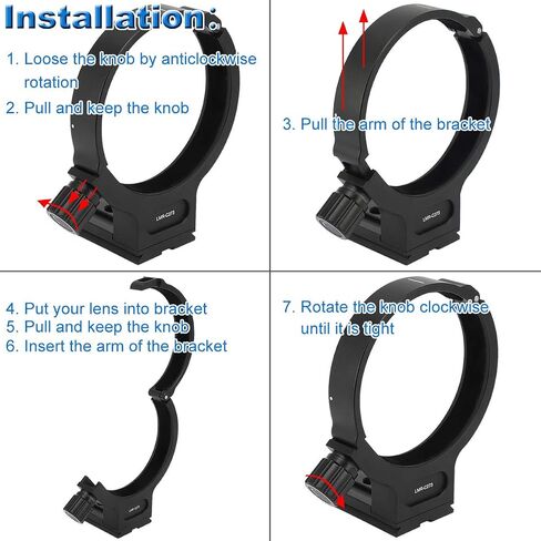 Haoge LMR-C273 Lens Collar Replacement Foot Tripod Mount Ring C for Canon EF 28-300mm f/3.5-5.6L is USM and EF 70-300mm f/4-5.6L is USM Lens Built-in Arca Type Plate in Saudi Arabia