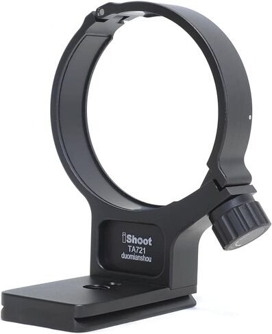 iShoot Tripod Mount Ring, Lens Collar Support Compatible with Tamron 70-210mm f/4 Di VC USD A034, Built-in Arca Fit Quick Release Plate for Arca-Swiss Tripod Head Clamp in Saudi Arabia