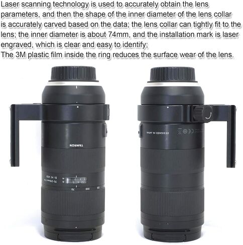 iShoot Tripod Mount Ring, Lens Collar Support Compatible with Tamron 70-210mm f/4 Di VC USD A034, Built-in Arca Fit Quick Release Plate for Arca-Swiss Tripod Head Clamp in Saudi Arabia